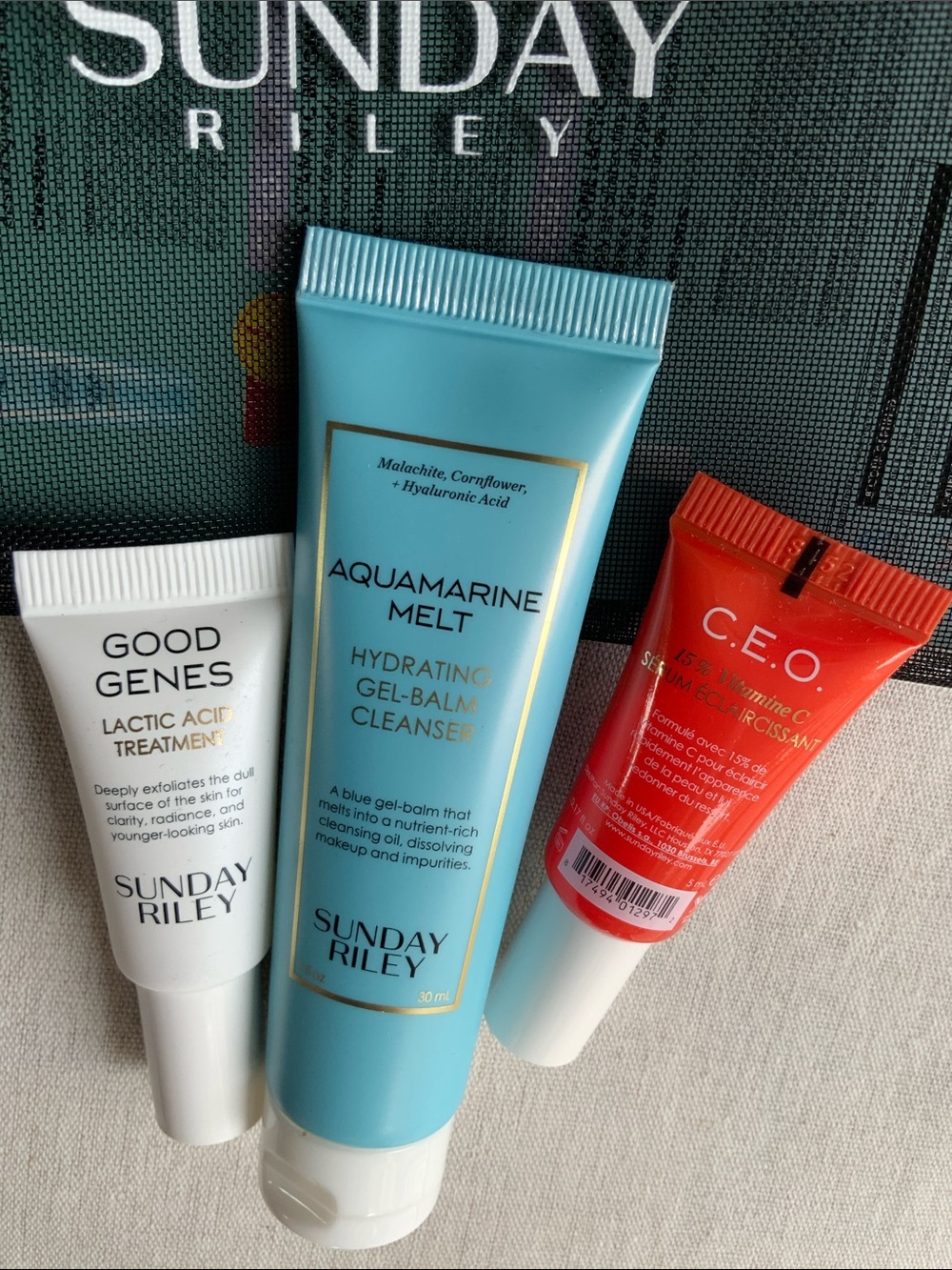 Sunday Riley Summer Travel Essential set